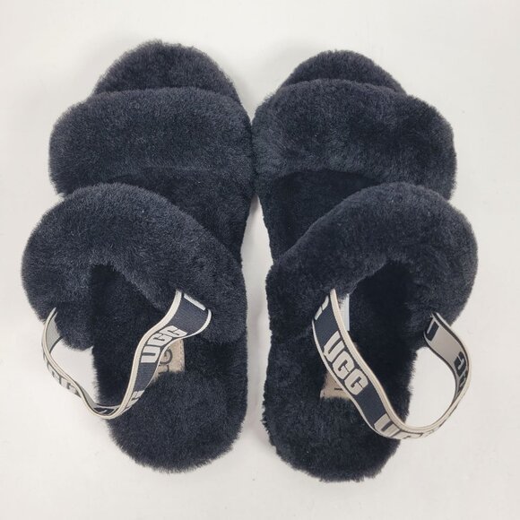 UGG Kid's Black Oh Yeah Slides Slipper S/N1115752K US Size 3 - Picture 5 of 8